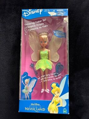 Disney Tinker Bell Fluttering Doll - Lime Green & Gold Wings
